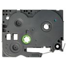 VHBW Brother TZe-MPSL31 Címkeszalag - 12 mm, Fekete-Fehér, Ezüst Csipkével