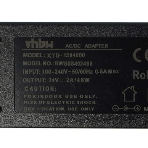 VHBW Power Adapter with 5.5 x 2.5 mm Connector for Various Electrical Devices - 200 cm 24 V