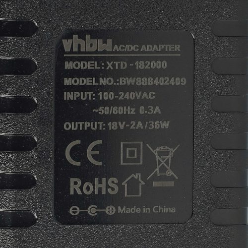 VHBW Hálózati adapter PC Engines ALIX.2C0, ALIX.2C1, ALIX.2C13, ALIX.2C2 - 18 V