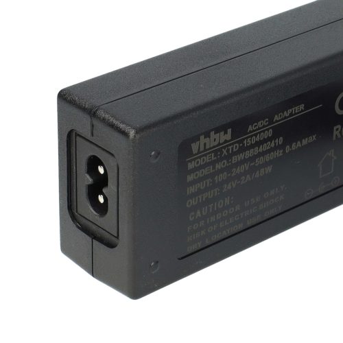 VHBW Hálózati adapter 5,5 x 2,1 mm csatlakozóval különféle elektromos eszközökhöz - 200 cm 24 V