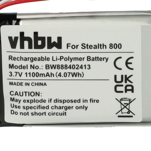 Vezeték nélküli fejhallgató akku Turtle Beach Elite 800X Gen 2, 800, 800P - 1100 mAh 3,7 V Li-polymer
