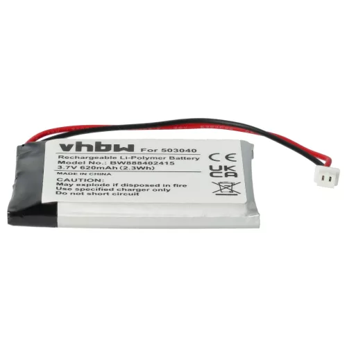 VHBW Battery 503040 - 620 mAh 3.7 V Li-polymer