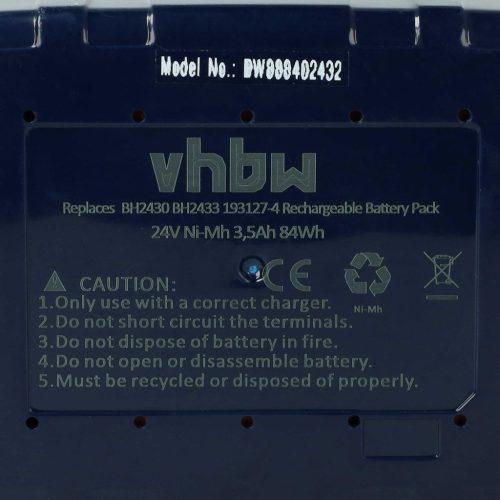 VHBW Elektromos kéziszerszámgép akkumulátor Makita 193130-5, 193128-2, 193127-4, 193131-3 - 3500 mAh, 24 V, NiMH