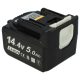 Elektromos kéziszerszámgép akkumulátor  Makita BL1415, 194066-1, BL1415N, 194065-3 - 5000 mAh, 14,4 V, Li-Ion akkumulátort