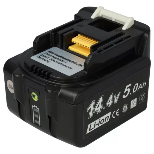 VHBW Electric Power Tool Battery Makita BL1415, 194066-1, BL1415N, 194065-3 - 5000 mAh, 14.4 V, Li-Ion Battery