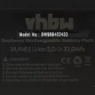 VHBW Electric Power Tool Battery Makita BL1415, 194066-1, BL1415N, 194065-3 - 5000 mAh, 14.4 V, Li-Ion Battery