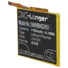 VHBW Mobile Phone Battery for Motorola KV30, SB18C40007 - 1100 mAh 3.8 V Li-Polymer