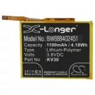 VHBW Mobile Phone Battery for Motorola KV30, SB18C40007 - 1100 mAh 3.8 V Li-Polymer