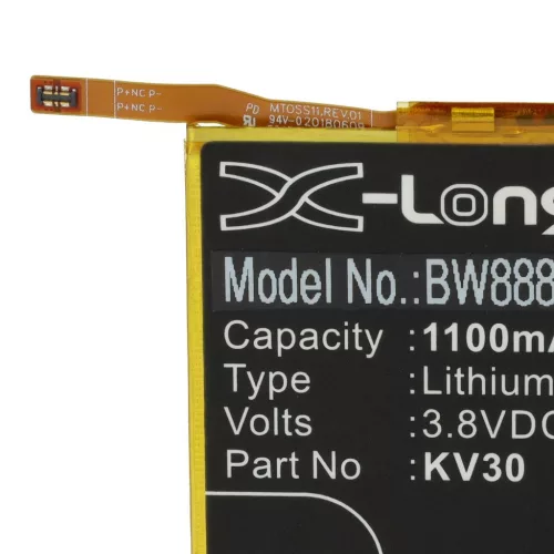 VHBW Mobile Phone Battery for Motorola KV30, SB18C40007 - 1100 mAh 3.8 V Li-Polymer