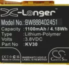 VHBW Mobile Phone Battery for Motorola KV30, SB18C40007 - 1100 mAh 3.8 V Li-Polymer