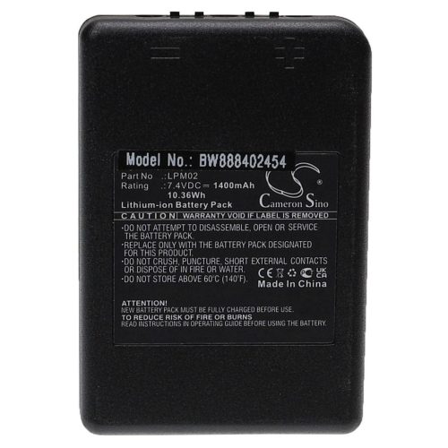 VHBW Industrial remote control battery Autec R0BATT00E08A0, for LPM02 - 1400 mAh 7.4 V Li-Ion