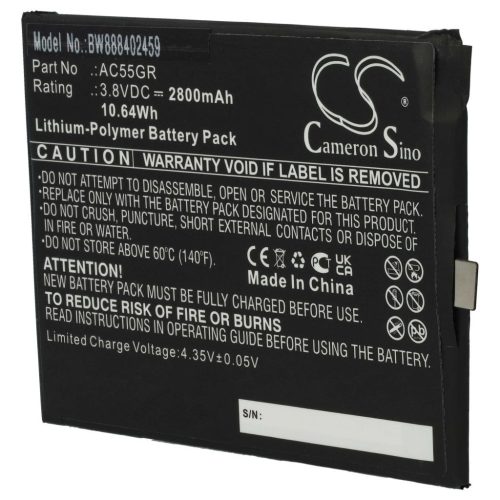 VHBW Mobile Phone Battery for Archos AC55GR - 2800 mAh 3.8 V Li-Polymer - Smartphone Battery