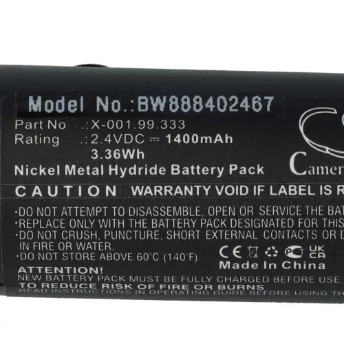 VHBW Heine X-001.99.333 Battery - 1400 mAh 2.4 V NiMH