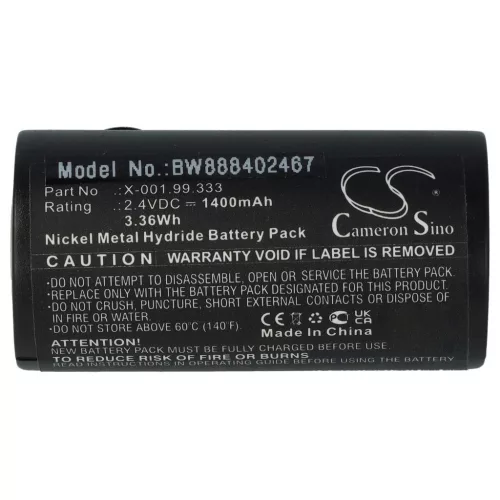 VHBW Heine X-001.99.333 Battery - 1400 mAh 2.4 V NiMH