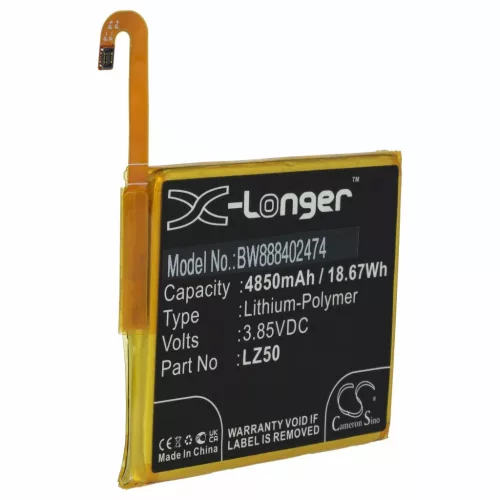VHBW Mobiltelefon Akku für Motorola LZ50, SB18C74374 - 4850 mAh 3,85 V Li-Polymer