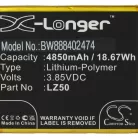VHBW Mobiltelefon Akku für Motorola LZ50, SB18C74374 - 4850 mAh 3,85 V Li-Polymer