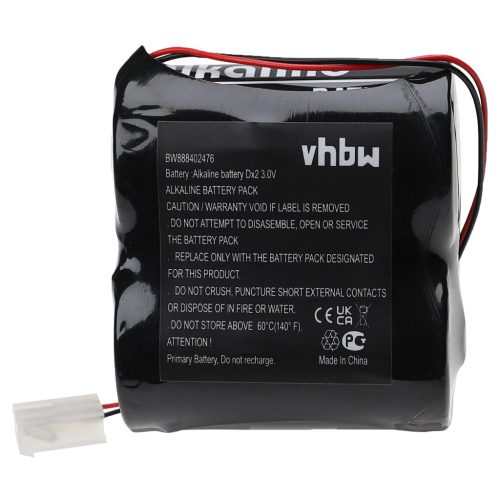 VHBW Alarmanlagenakku ABUS FU2986 - 15000 mAh 3 V Alkalimangan