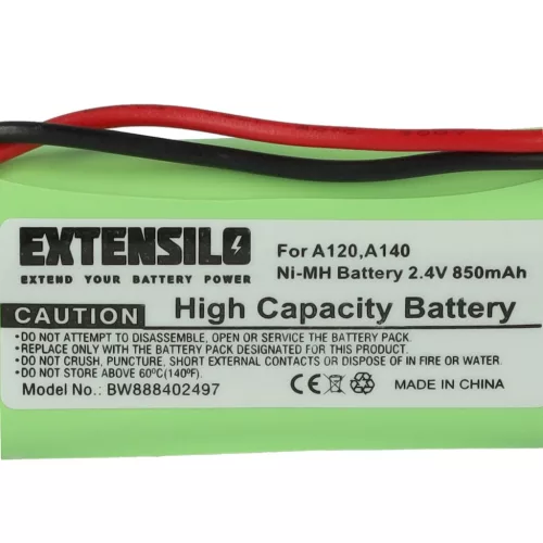 VHBW Vezetékes telefon akku 55AAAHR2BMX, 220436C1, 41AAAH2BMX, 220382C1 - 850 mAh 2,4 V NiMH