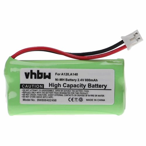 Vezetékes telefon akku 55AAAHR2BMX, 220436C1, 41AAAH2BMX, 220382C1 - 800 mAh 2,4 V NiMH