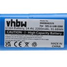 VHBW Akku für Ecovacs S01-LI-148-2600, S01-LI-148-3200, S01-LI-148-3400 - 2200 mAh, 14,4 V, Li-Ion