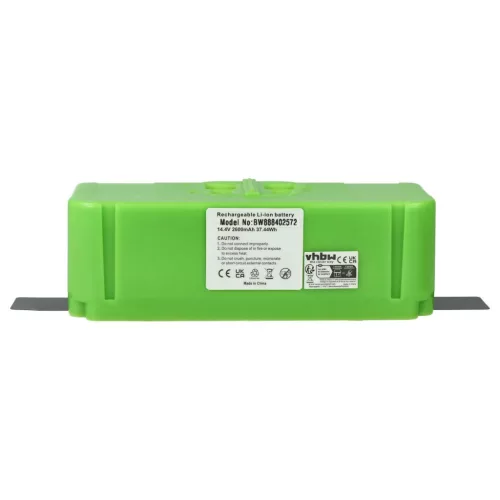 VHBW Akkumulátor iRobot 379640, 379639, 616398, 379641, 379638, 379642 típusokhoz - 2600 mAh, 14,4 V, Li-Ion