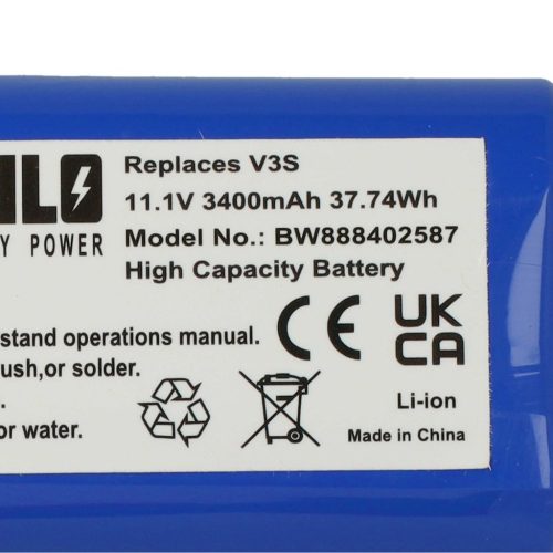 VHBW Electropan UR18650ZT-3S1P-S, ICP 186500-22F-M-3S1P-S Akku - 3400 mAh, 11,1 V, Li-Ion