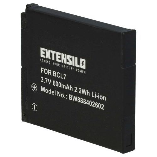 VHBW Panasonic DMW-BCL7, DMW-BCL7E Akku - 600 mAh, 3,7 V, Li-Ion