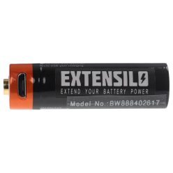   VHBW AAA Mikro Akkumulátor - 920 mAh 1,5 V Li-Ion + Micro-USB csatlakozás