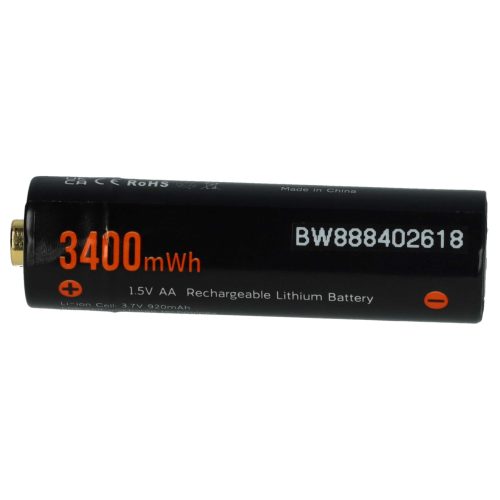 VHBW AA Mignon Akkumulátor - 920 mAh 3,7 V Li-Ion