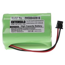   VHBW Rádió Akkumulátor BP120, BBTY0356001, BP180, BP150, BP250 - 2200 mAh 4,8 V NiMH