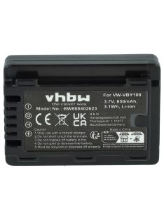 Panasonic VW-VBL090 akkumulátor - 850 mAh, 3,7 V, Li-Ion