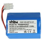 VHBW Battery for iClebo YCR-M07-20W, YCR-MT12-S1 - 6000 mAh, 14.52 V, Li-Ion