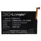 VHBW Mobile Phone Battery for Wiko 4867A2 - 5800 mAh 3.85 V Li-Polymer - Smartphone Battery