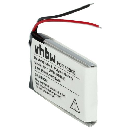 VHBW Fahrrad GPS Computer Akku für Bosch 502030 - 250 mAh 3,7 V Li-Polymer
