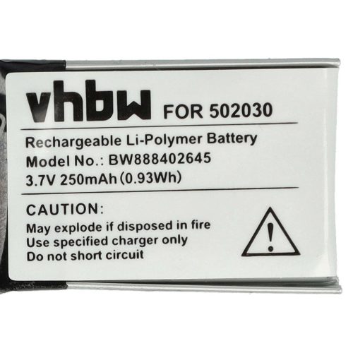 VHBW Fahrrad GPS Computer Akku für Bosch 502030 - 250 mAh 3,7 V Li-Polymer