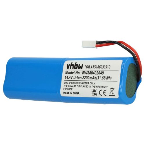 Akkumulátor Ariete AT5186033510-hez - 2200 mAh, 14,4 V, Li-Ion