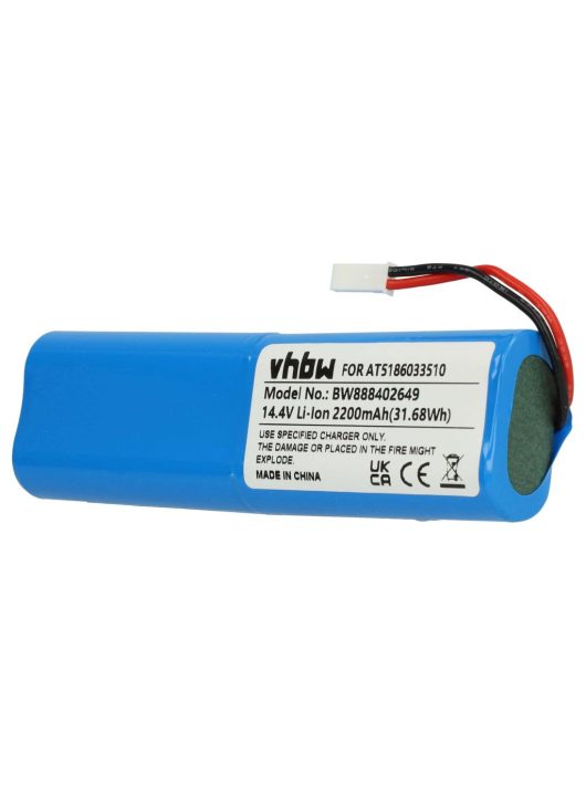 Akkumulátor Ariete AT5186033510-hez - 2200 mAh, 14,4 V, Li-Ion