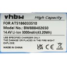 VHBW Battery for Ariete AT5186033510 - 3000 mAh, 14.4 V, Li-Ion