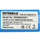 VHBW Battery for Ariete AT5186033510 - 3400 mAh, 14.4 V, Li-Ion