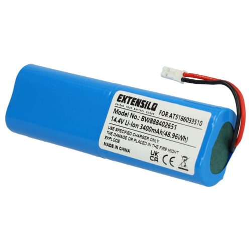 VHBW Battery for Ariete AT5186033510 - 3400 mAh, 14.4 V, Li-Ion