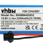 VHBW Cecotec CONG0001 battery - 2200 mAh, 10.8 V, Li-Ion