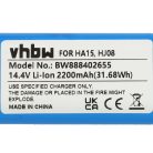 VHBW Battery iLife Ay-18650B4, 18650B4-4S1P-AGX-2, SUN-INTE-202 types - 2200 mAh, 14.4 V, Li-Ion