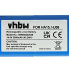 VHBW Battery iLife Ay-18650B4, 18650B4-4S1P-AGX-2, SUN-INTE-202 types - 3000 mAh, 14.4 V, Li-Ion