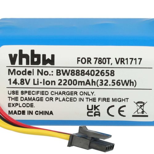 VHBW Battery for Proscenic VR1717 - 2200 mAh, 14.8 V, Li-Ion