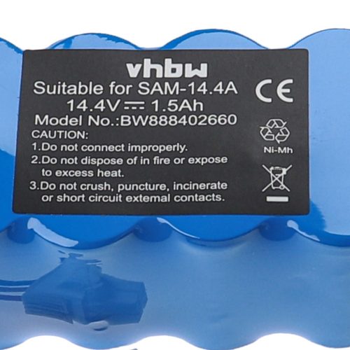 VHBW Samsung AP5576883, AP5579205, DJ63-01050A, DJ96-00113A Akku - 1500 mAh, 14,4 V, NiMH