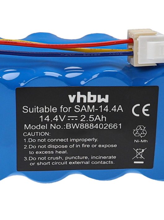 Samsung AP5576883, AP5579205, DJ63-01050A, DJ96-00113A akkumulátor - 2500 mAh, 14,4 V, NiMH