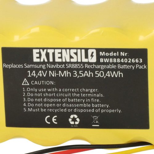 VHBW Samsung AP5576883, DJ63-01050A, AP5579205, DJ96-00113A Akku - 3500 mAh, 14,4 V, NiMH