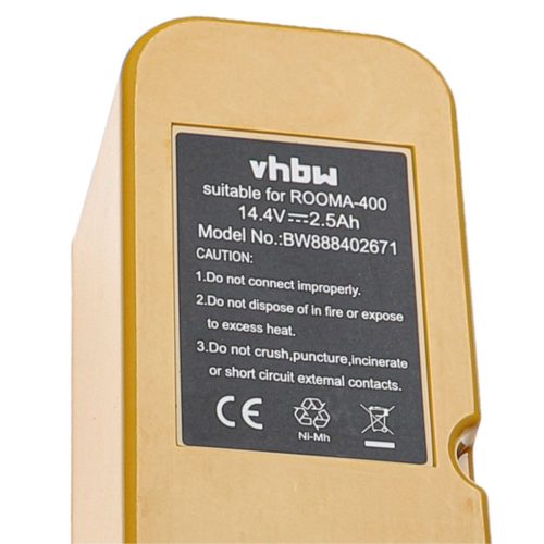 VHBW Battery for types 17373, APS 4905, NC-3493-919, 11700 - 2500 mAh, 14.4 V, NiMH