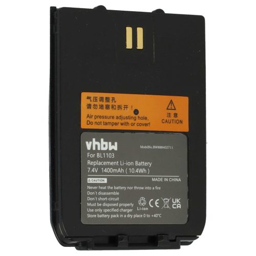 VHBW Radio Akku Hytera BL1103 statt - 1400 mAh 7,4 V Li-Ion