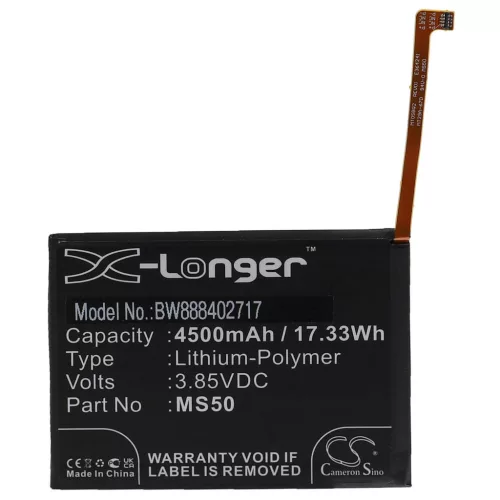 VHBW Mobile Phone Battery for Motorola MS50, SB18D09927 - 4500 mAh 3.85 V Li-Polymer